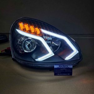 Фары на Лада Приора Би-линза стиль Мерседес Amg
